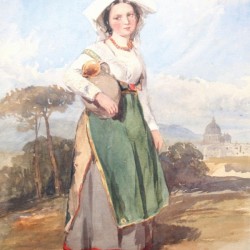 An Italian peasant girl